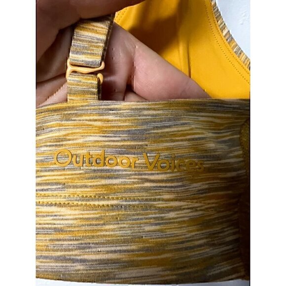 OUTDOOR VOICES FREE FORM SPORTS BRA BRALETTE, ADJUSTABLE STRAPS, VNECK, XXSMALL - Picture 3 of 5